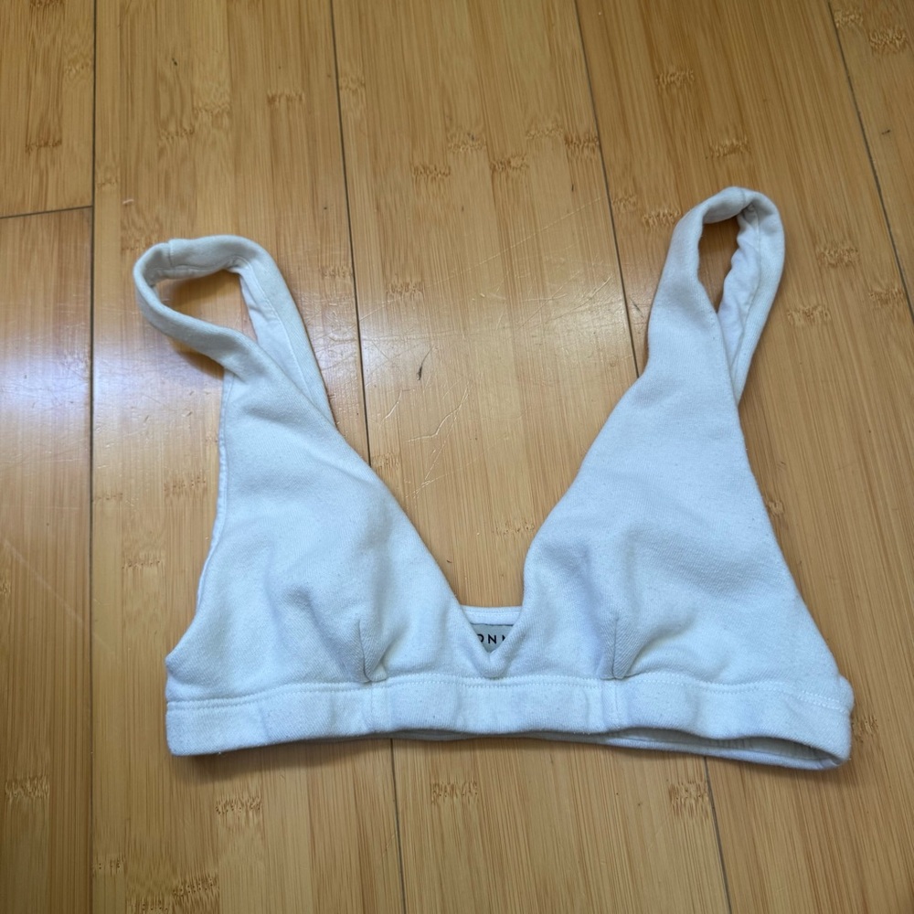 DONNI White Bralette Bra Size Small